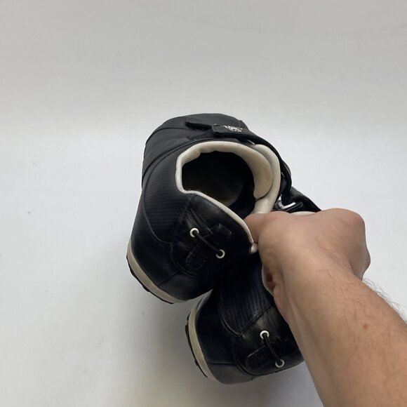 VTG Y2K 90s Lacoste Sport Black Leather Sneakers Straps Women’s Sz 9 US Retro - Picture 14 of 14